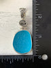 Lightly Frosted Caribbean Sea Glass Pendant with Hand-carved bail and logo - Ocean Soul