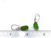 Lime Green Sea Glass Earrings - Ocean Soul