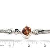 Nutmeg on the Triple Tigertail Bracelet - Ocean Soul