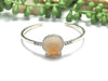 Orange Ombre Scallop on Dotted Cuff - Ocean Soul