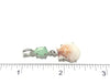 Pale Sage Green Sea Glass and Scallop Prong Set Pendant - Ocean Soul