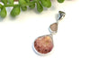 Petite Flat Scallop and Light Blush Sea Glass Pendant - Ocean Soul