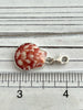 Raspberry and Cream Scallop Charm - Ocean Soul