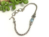 Rectangular Gemstone Dainty Adjustable Chain Bracelet - Ocean Soul