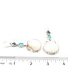 Scallop and Swarovski Crystal Earrings - Ocean Soul