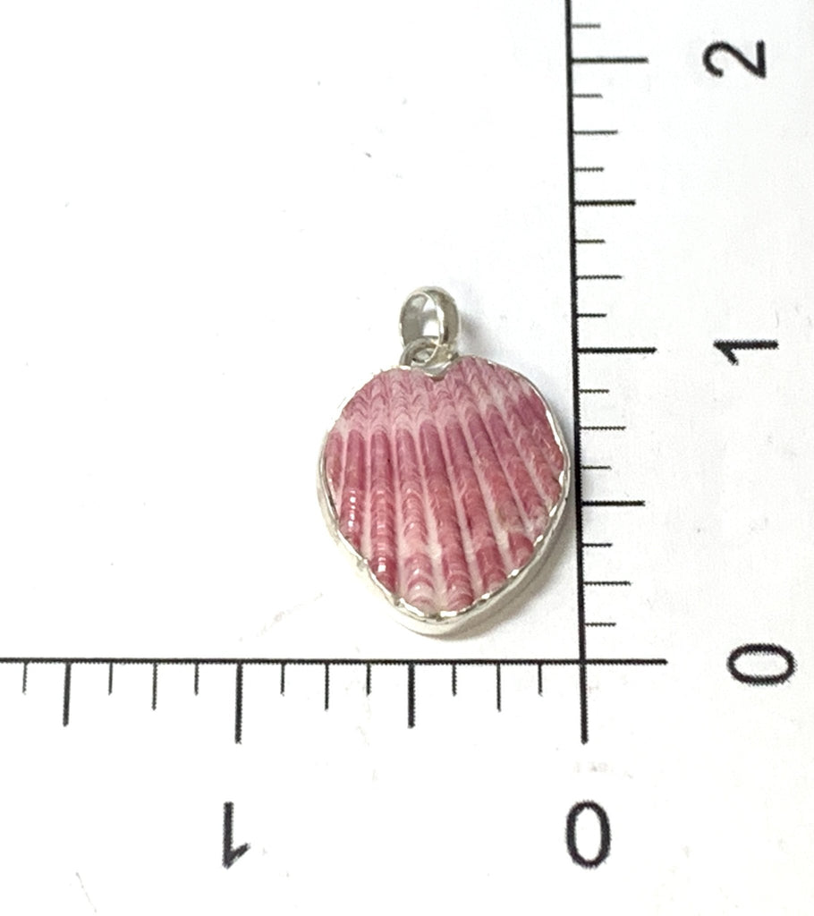 Scallop Heart Pendant - Ocean Soul