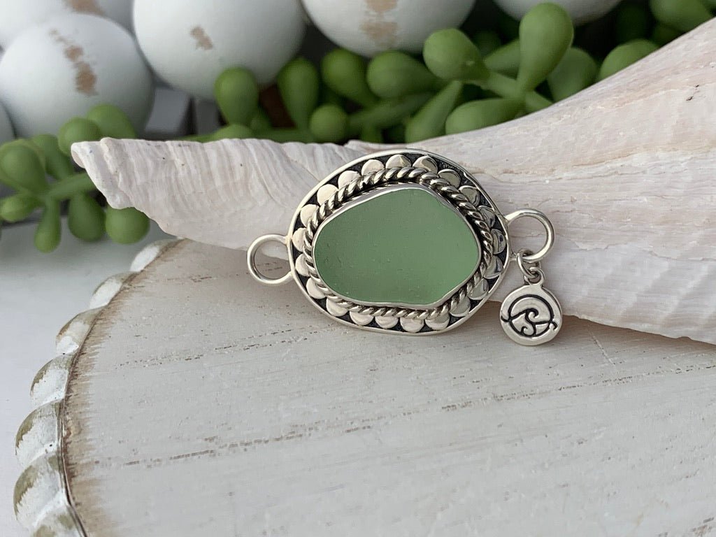 Seafoam Green Sea Glass Bali Dot Soul Center - Ocean Soul