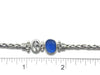 Shiny Cobalt Sea Glass Dainty Adjustable Bracelet - Ocean Soul