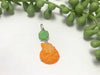 Soft Green Sea Glass and Scallop Prong Set Pendant - Ocean Soul