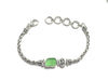 Soft Green Sea Glass Dainty Adjustable Bracelet - Ocean Soul