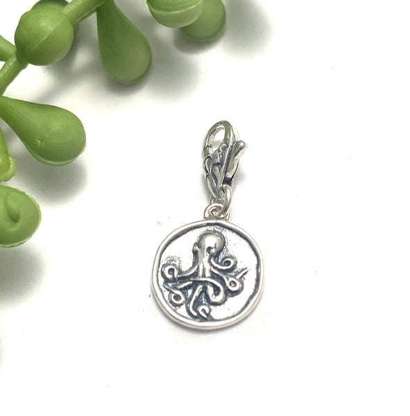 Sterling Silver Octopus Charm - Ocean Soul