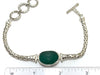 Teal Sea Glass on Romano Adjustable Bracelet - Ocean Soul