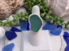 Teal Sea Glass Statement Ring - Size 8 - Ocean Soul