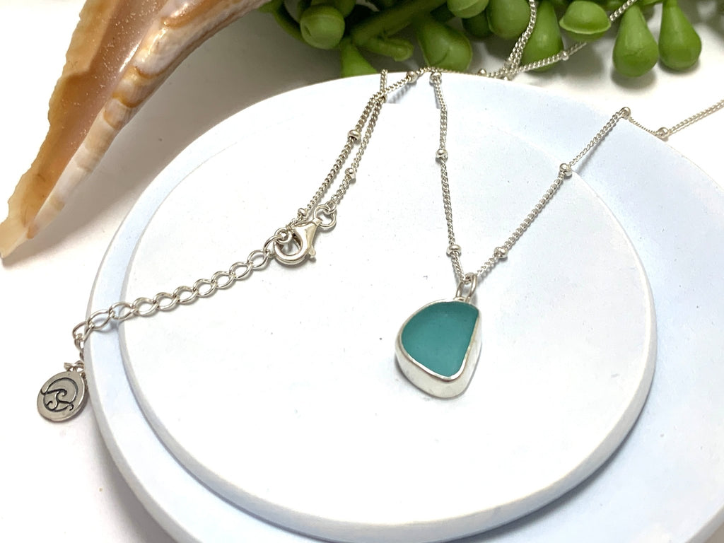 Tealaqua Sea Glass Necklace - Ocean Soul