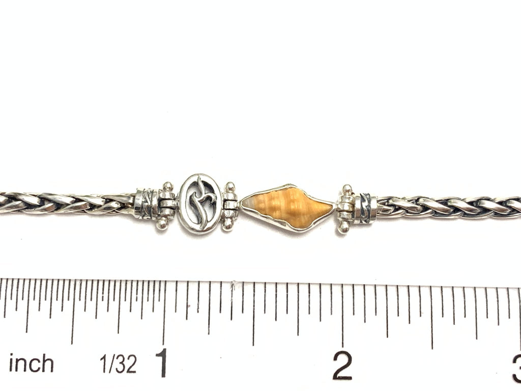 Tiny Horse Conch on Dainty Adjustable Bracelet - Ocean Soul