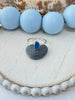 Turquoise Sea Glass Stacker Rings - Size 7 - Ocean Soul