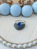 Turquoise Sea Glass Stacker Rings - Size 7 - Ocean Soul