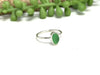 Vibrant Green Sea Glass Stacker Rings - Size 6 - Ocean Soul