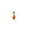 Vibrant Orange Horse Conch Charm - Ocean Soul