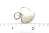 White Scallop Heart Single Bezel Mini Pendant - Ocean Soul